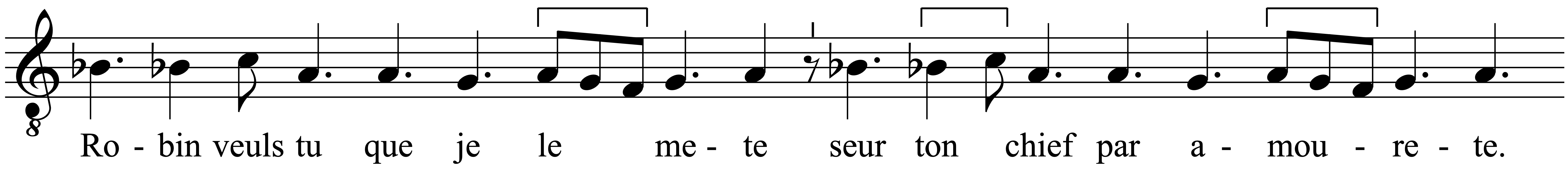 Work musical notation